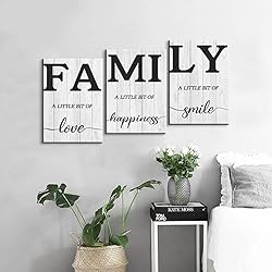 3 Piece Family Wall Decor Family Decor Family Wall