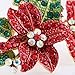 Boderier Christmas Xmas Crystal Flower Brooch Pin for Men Women Clothing Decoration Brooches Gift (Flower)