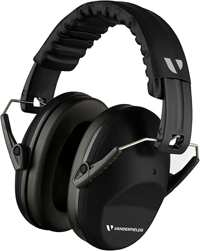 Vanderfields Premium Hearing Protection Ear Defenders 29 dB 2K Hz Midnight Black