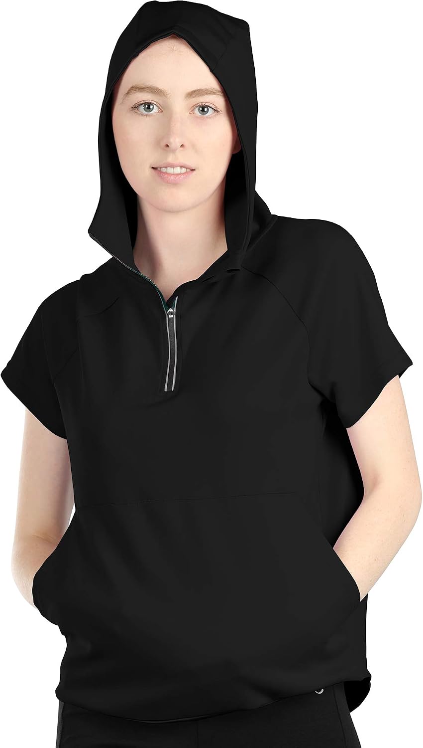 Athletic Short Sleeve Hoodie Clearance 