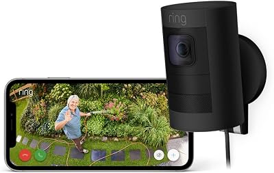 Ring Outdoor Camera Elite Stick Up Cam HD 1080p WiFi Two-Way Talk Alexa