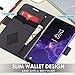 Procase Galaxy S9 Wallet Case, Folio Folding Wallet Case Flip Cover Protective Book Case Cover for Galaxy S9 2018 Release, with Card Holders and Kickstand - Black