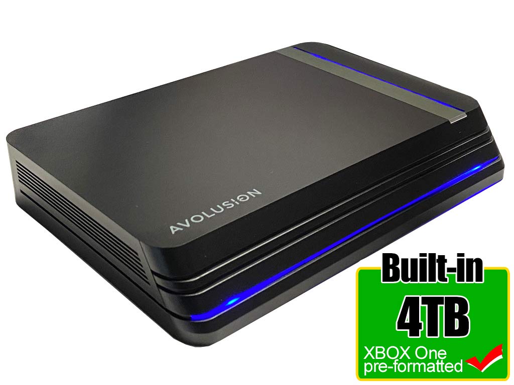 Avolusion HDDGear Pro X 4TB USB 3.0 External Gaming Hard Drive (Pre-formatted for Xbox One X, S, Original) (Renewed)