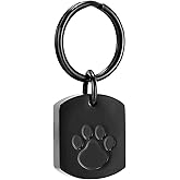 RIPFEVURN Pet Cremation Jewelry Dog Cat Paw Urn Keychain for Ashes for Women Men Memorial Keepsake Pendant