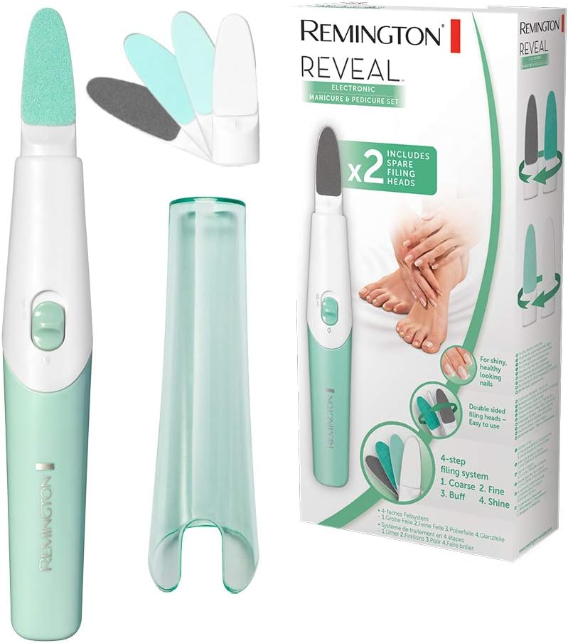 Remington Reveal MAN1000 - Set Manicura y Pedicura Eléctrico, 4 ...