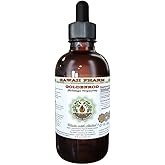 Goldenrod Alcohol-Free Liquid Extract, Organic Goldenrod (Solidago virgaurea L.) Dried Herb Glycerite Hawaii Pharm Natural Herbal Supplement 2 oz