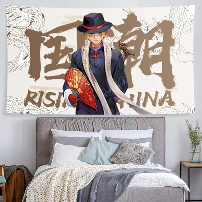 Wall Tapestry For Bedroom,Anime One Piece Tapestry Background Cloth