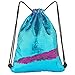 Play Tailor Sequin Drawstring Bag Flip Sequins Backpack Outdoor Sports Bag Dance Bag