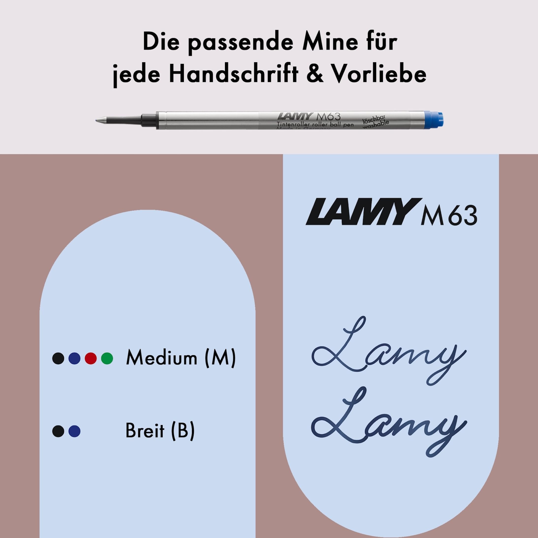 Lamy AL-star black Tintenroller - leichter Stift mit transparenten, ergonomischen Griff & Strichbreite M - Gehäuse aus Aluminium – mit Tintenrollermine M 63 Strichbreite M in schwarz 4
