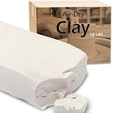 ReArt Air Dry Modeling Clay, for Sculpting, Wheel Throwing, Hand Building, All-Purpose Modeling Clay 10lbs for Sculpting (White)