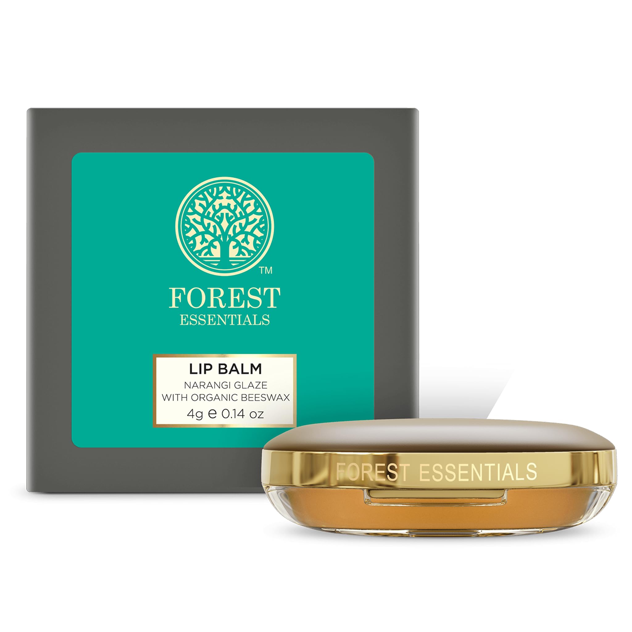 Photo 1 of Forest Essentials Luscious Lip Balm, Narangi Glaze, 4 g