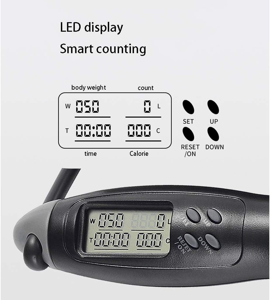 YYF Sécurité électronique à Sauter Compte de Calories Perte de Poids Fitness Corde à Sauter pour ...