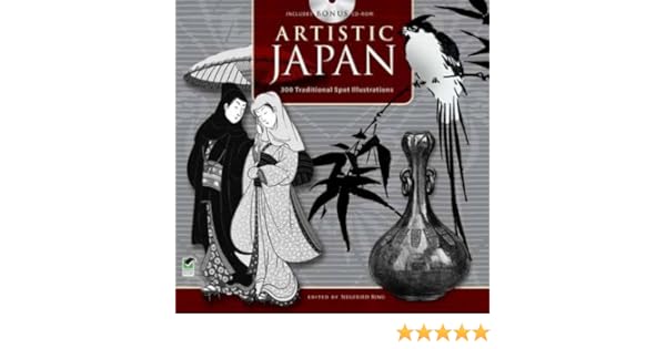 Artistic Japan 300 Traditional Spot Illustrations Dover - 