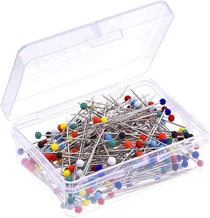 Posan - Juego de 250 pasadores de cabeza de cristal ...