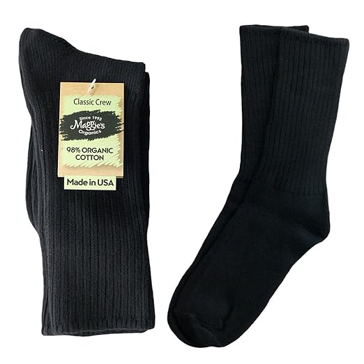Sock Crew Black 10-13 1 Pair
