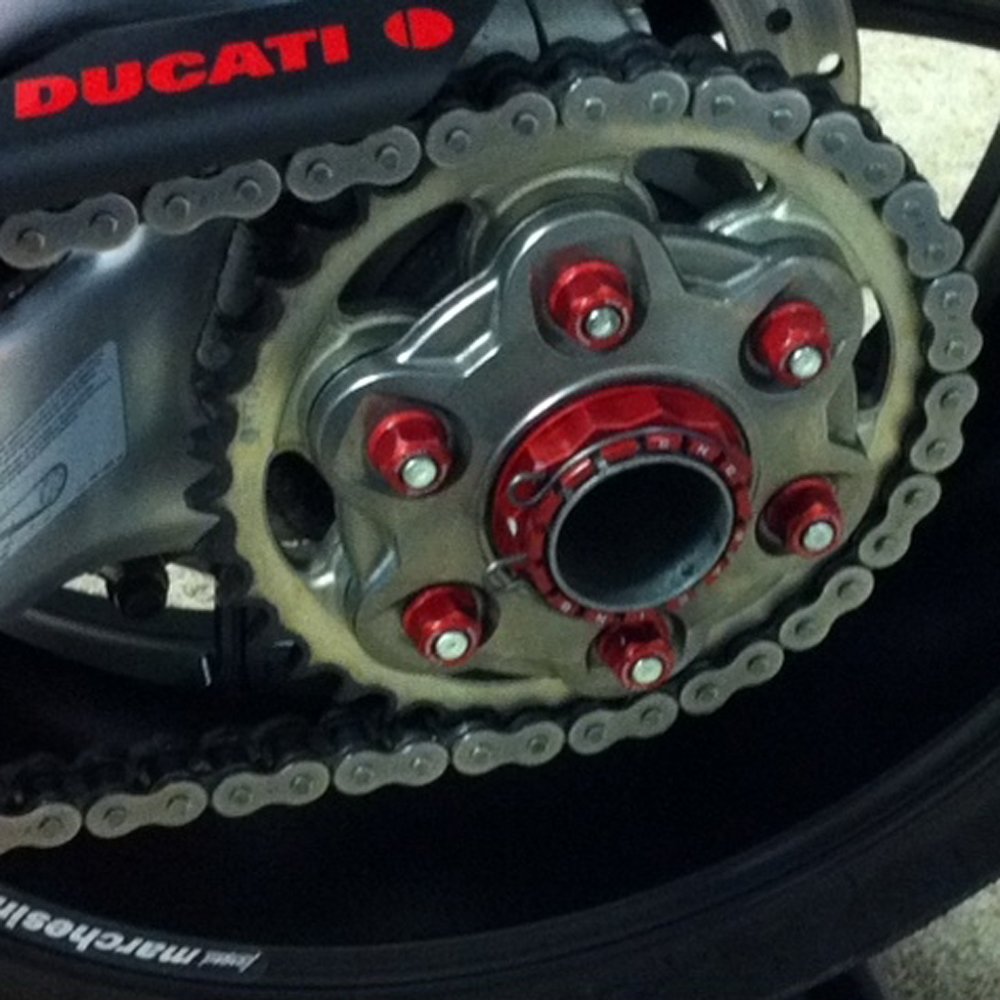 Gold CNC Racing Rear Sprocket Nuts Set For Yamaha YZF 600R YZF R1 R3 R6