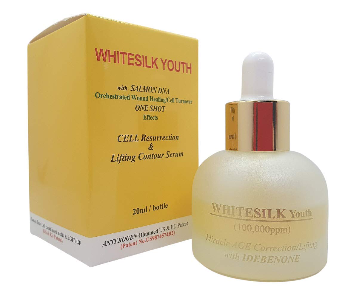 ?WHITESILK Youth for Anti-Aging — Human Stem Cell (100,000ppm) Serum?Incorporating Salmon DNA + Idebenone + Dead Sea Minerals (20ml/0.68oz)