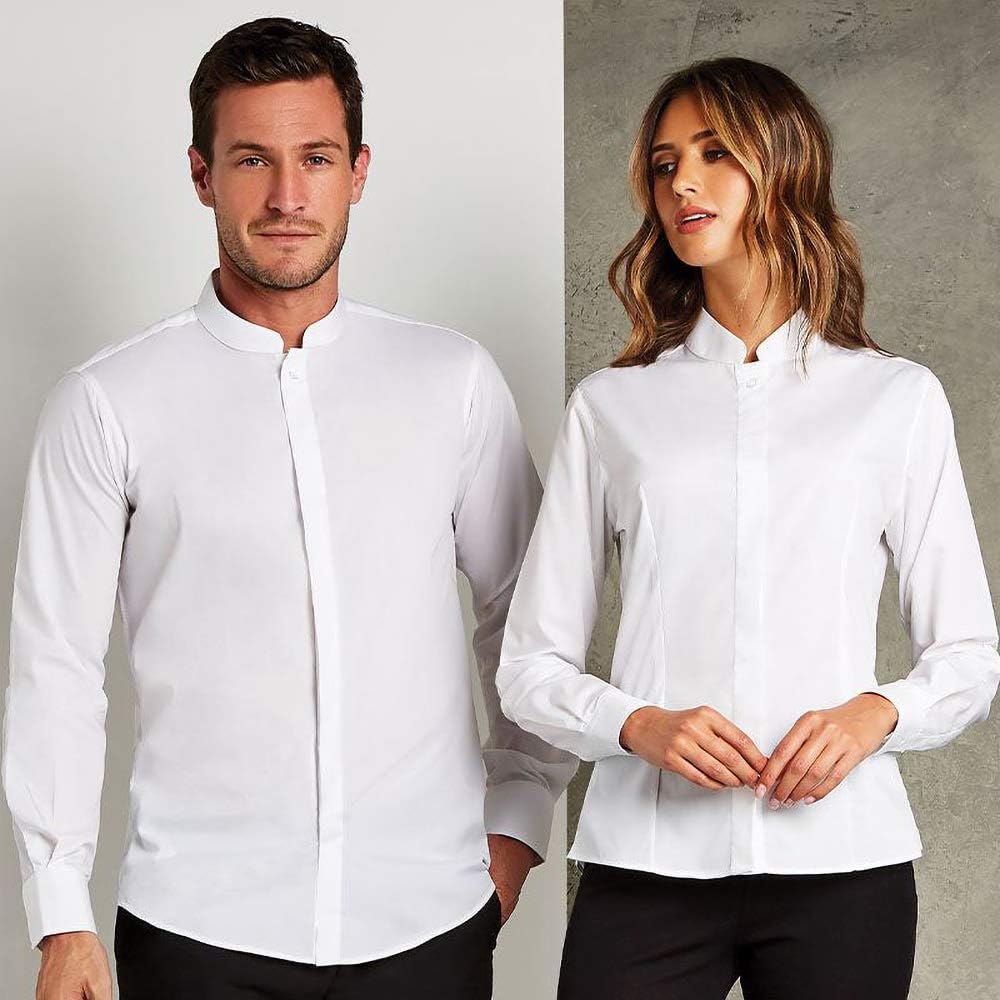 chinese collar formal shirts for ladies