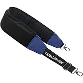 DONZWIYES Golf Bag Shoulder Strap Upgraded Single Padded Adjustable Straps Universal Replacement(Black,1 Pack)