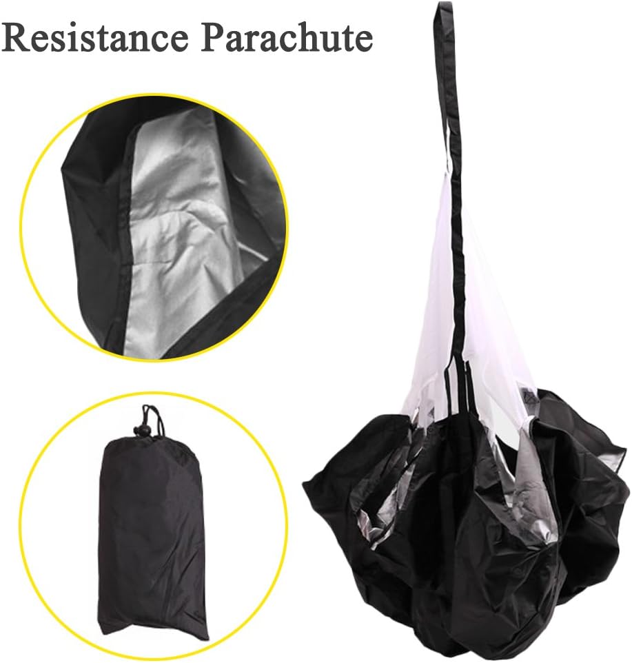 Huvai 6m 12 Rungs Agility Ladder Training with A Resistance Parachute, 12 Yellow Disc Cones, A Carry Bag : Sports & Outdoors