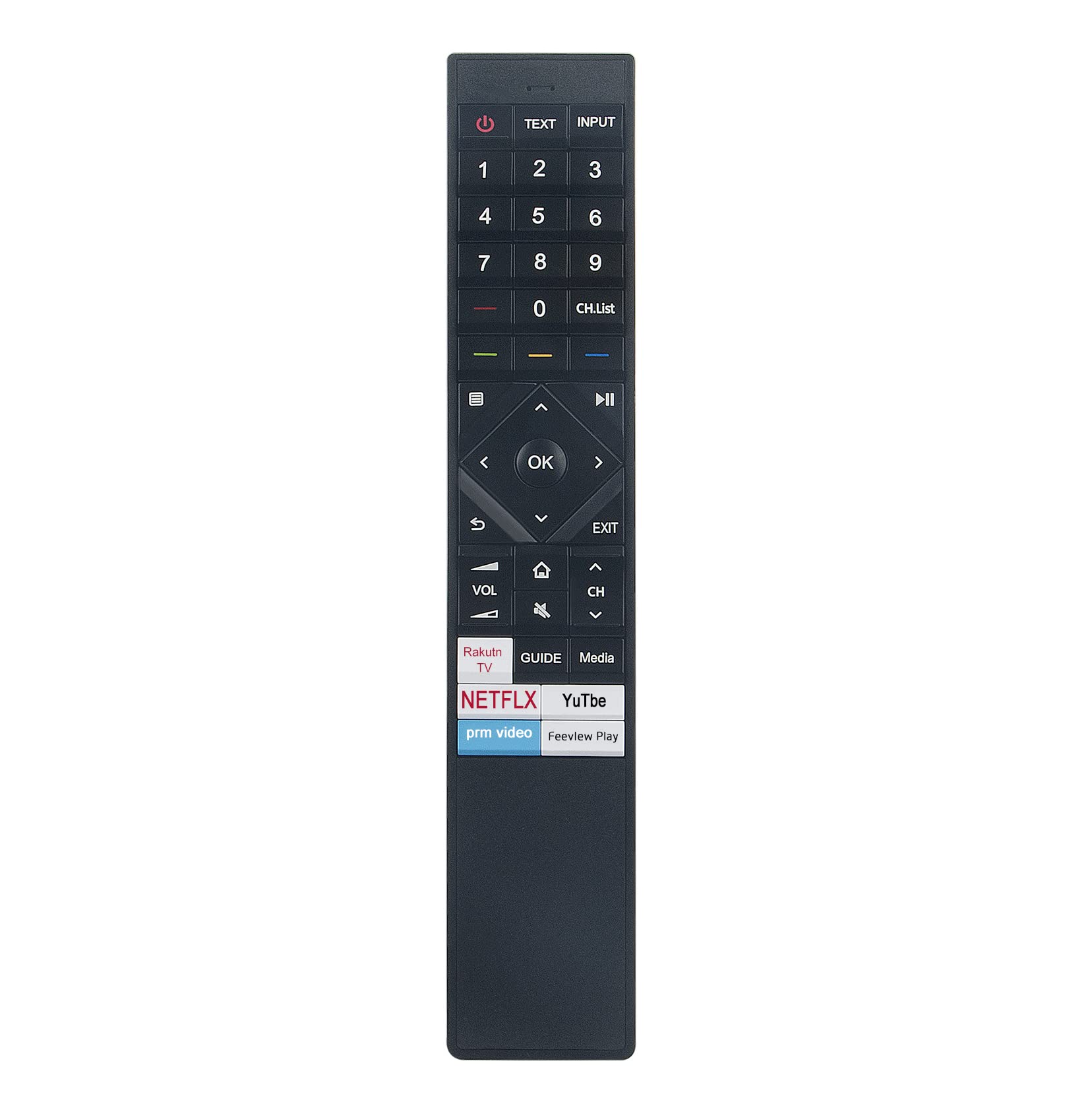 AULCMEET ERF3B72H Replacement Remote Control Compatible with HISENSE 4K HDR ULED Smart TV 55U7QFTUK 65U7QFTUK 50U7QFTUK