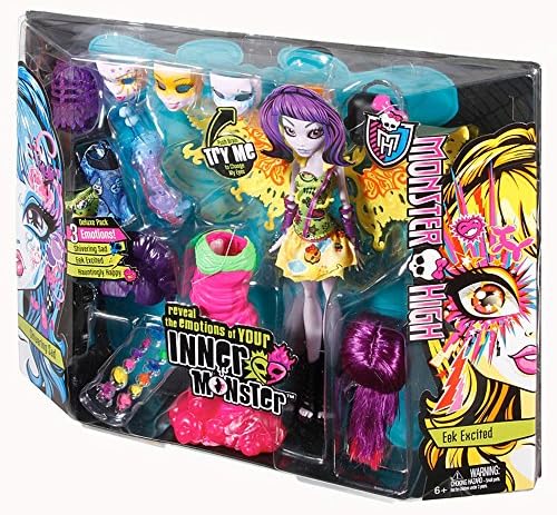 Monster High Inner Monster Eek Excited &amp; Shivering Sad Deluxe Pack by Mattel