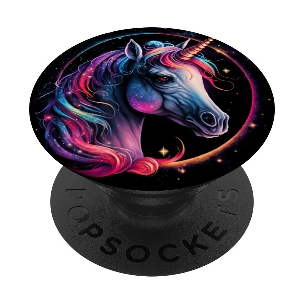 Colorful galaxy Unicorn PopSockets Swappable PopGrip