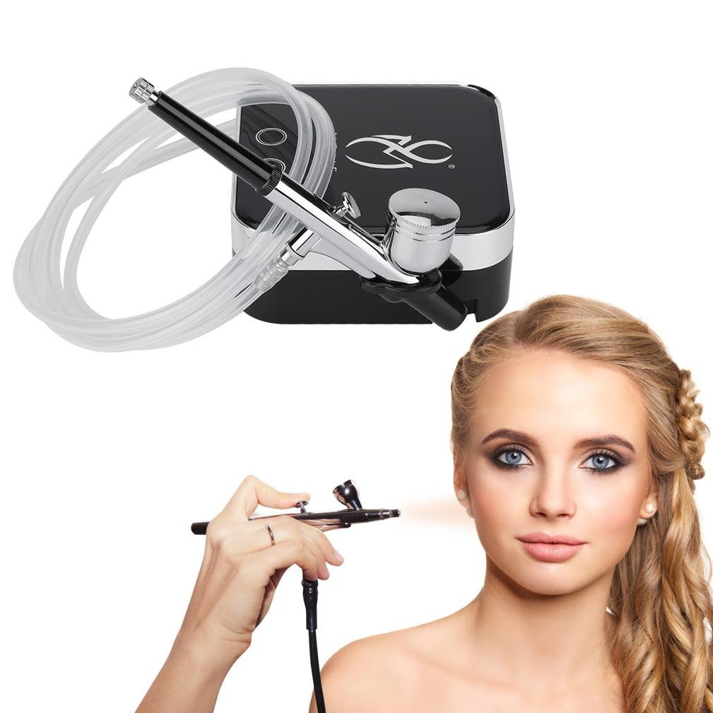 Micro-nano Oxygen Sprayer Water Injection Face Spray SPA Skin Rejuvenation Moisturizing Beauty Instrument, Professional Cosmetic Airbrush Personal Starter Makeup System (US Plug)