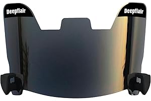 Deepflair Football Visor Tinted Football Visor Clear Football Visor Eye Shield Visor with Football Visor Clips for Helmet Football Protection Gear