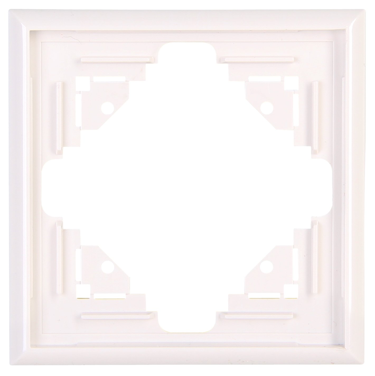 Kopp 309101064 Malta Cover Frame, 1-Socket, Cream/White, 1-fach