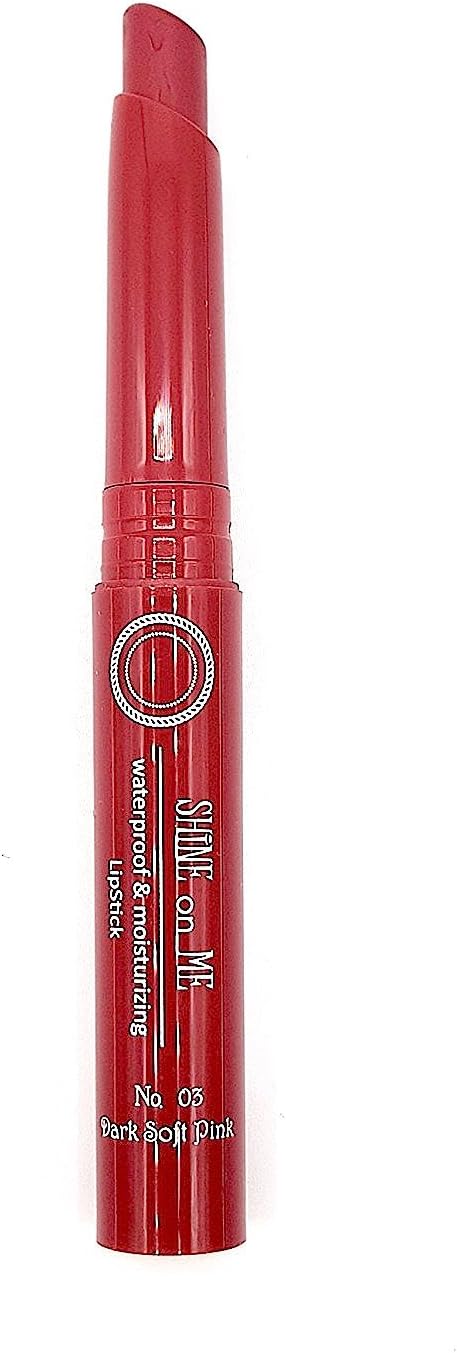 Impala - Brooklin Shine On Me Lipstick Soft Dark Pink Colour No. 03 | Glossy Lipstick | Smooth Texture Lipstick | Moisturizing Long-Lasting Lipstick