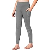 Stelle Girls' Athletic Leggings Kids Dance Running Yoga Pants Workout Active Dance Tights with Pockets