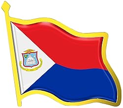 Saint Martin Flag Lapel Pin - Enamel Metal National