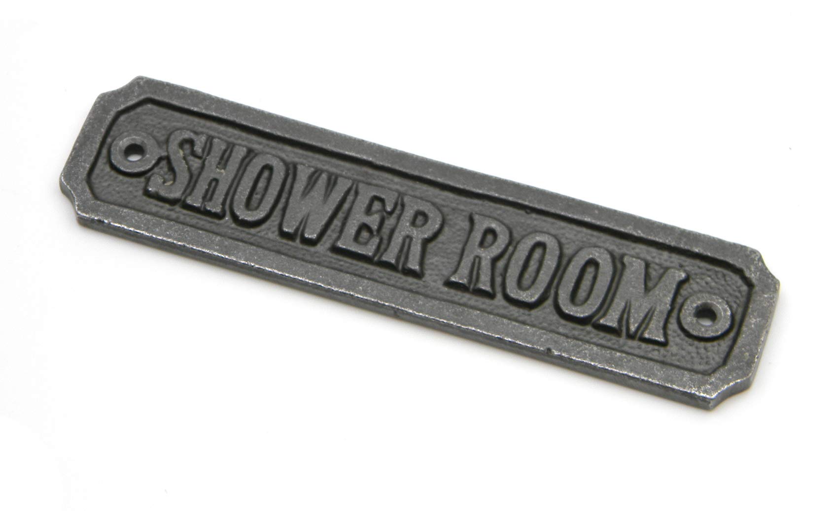 Oakcrafts Cast Iron Shower Room Door Sign - 145mm x 35mm