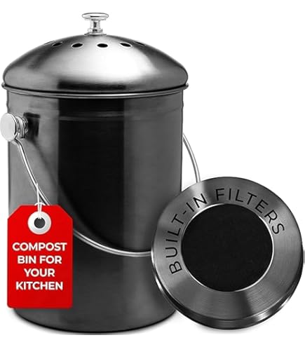 HMF compostemmer 6 liter Zwart