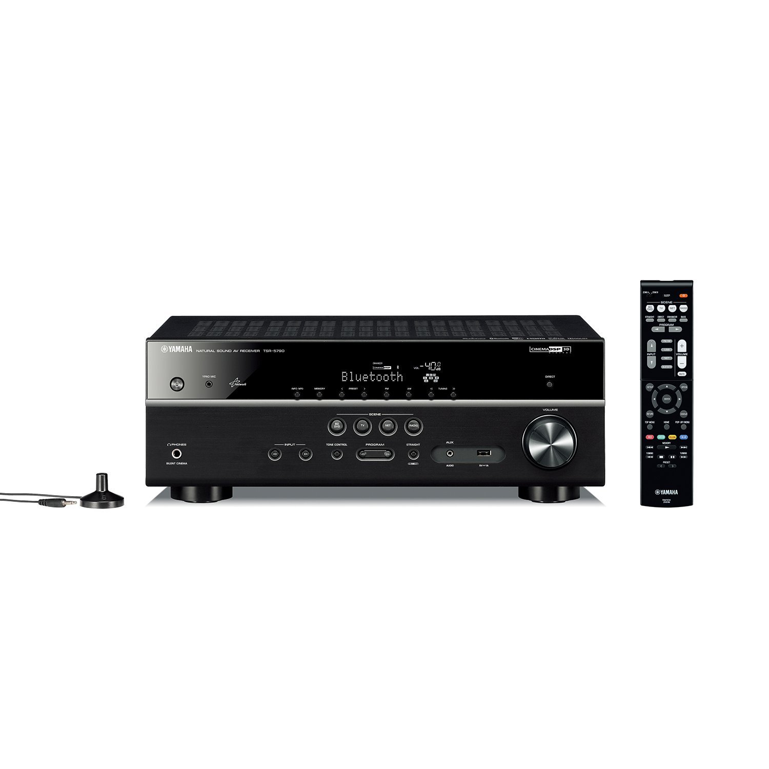 Yamaha TSR-5790BL 7 channel AV receiver w/BT, wifi Black