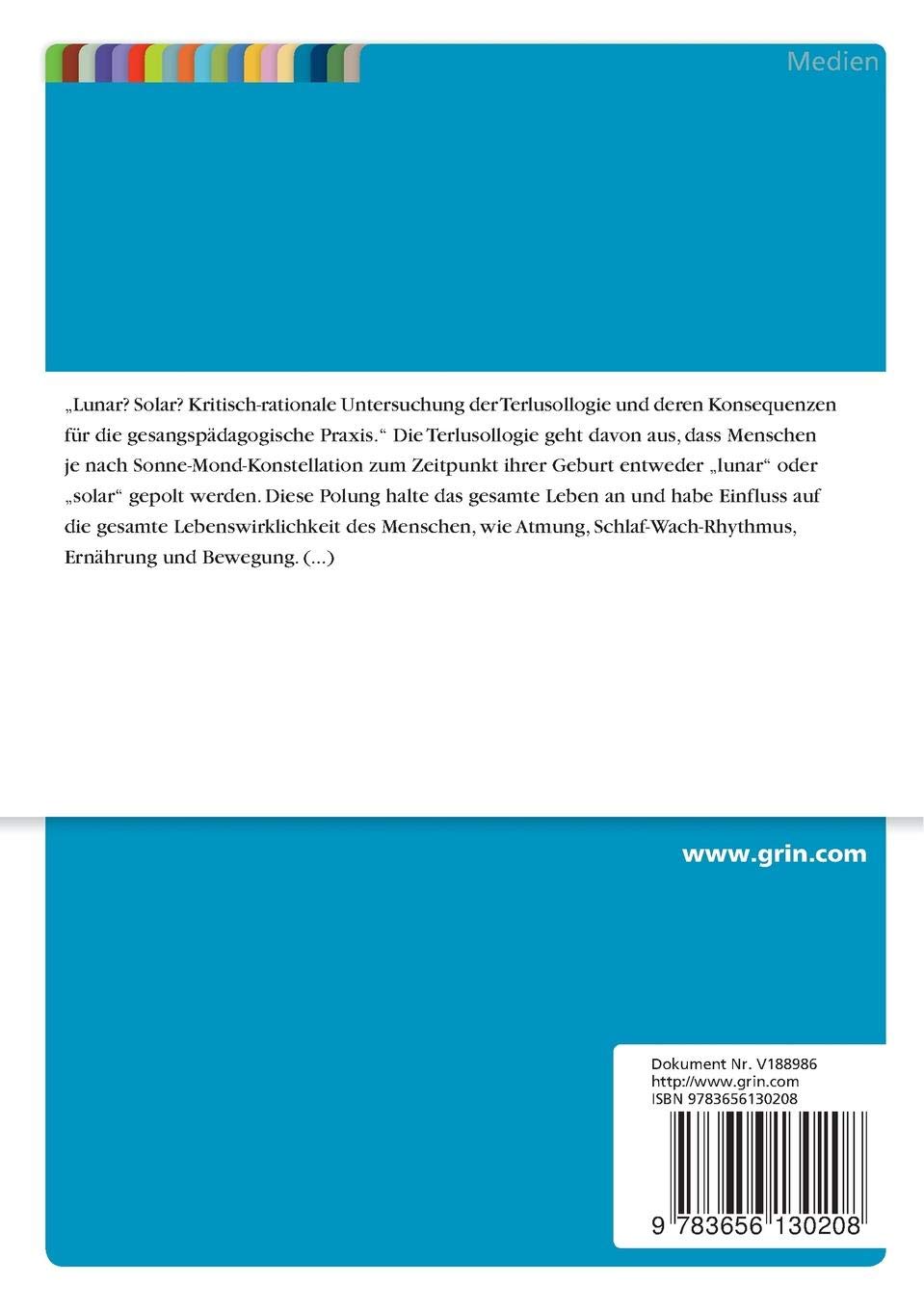 Lunar Solar Kritisch Rationale Untersuchung Der - 