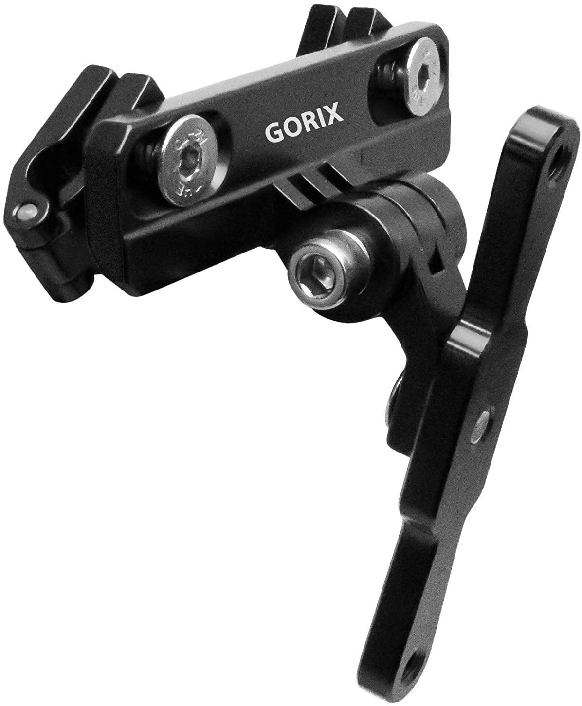 GORIX Bicycle Bottle Cage Adapter Mount Adjustable MTB Road Bike Handlebar Water Bottle Holder Seat Post Mount (GX-SDLBC) (Matt Black)