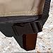 ULTCOVER Waterproof Patio Ottoman Cover Square Outdoor Side Table Furniture Covers Size 32L x 32W x 20H inch