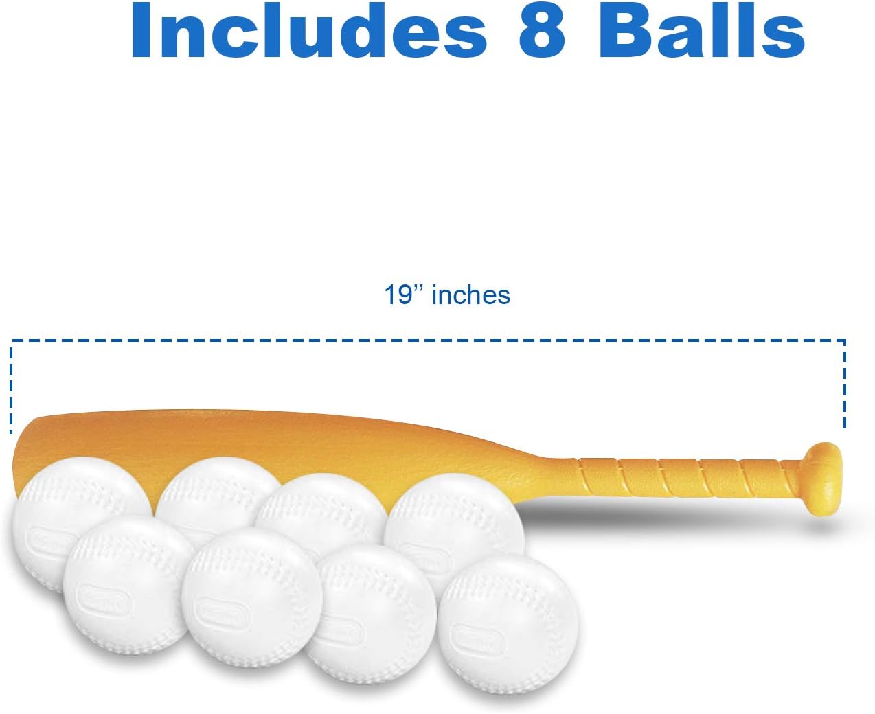 T-ball Set / Kids Tee Ball - With 8 Balls - Baseball Toy - Batting Tee - Develops and Improves Baseball, Softball, Wiffle Ball Skills for Boy's and Girl's - Children / Toddlers Ages 1-12: Toys & Games