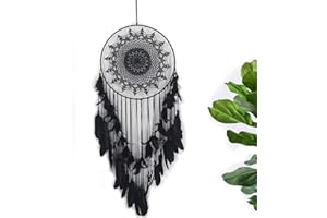 CHICIEVE Large Dream Catchers Feathers Dream Catcher for Bedroom Adult Black Witchy Handmade Unique Gothtic Bohemian Decor