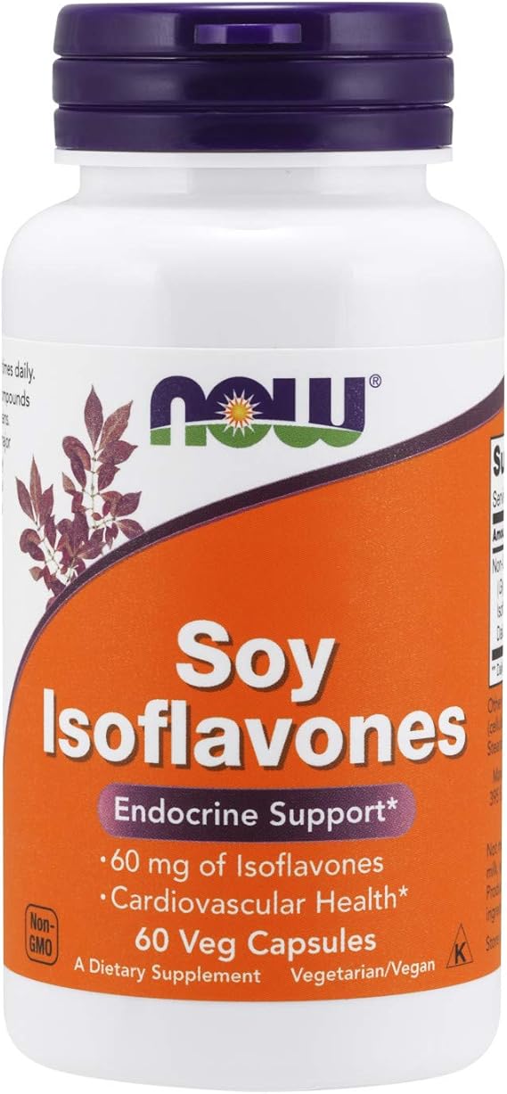 NOW Supplements, Soy Isoflavones 60 mg (Plant Compounds Particularly