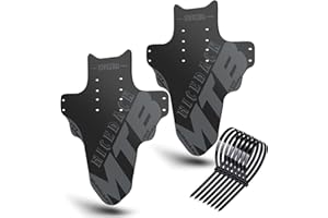 NICEDACK Mudguards Mountain Bike, 2 Pieces Mudguard Fit 20-29 Inch MTB Mudguard Front and Rear Compatible Bicycle Splash Guard