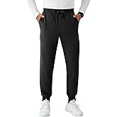 Hanes Mens Scrubs Healthcare Joggers, Scrub Joggers for Men, Moisture-Wicking & Odor Control, Multiple Pockets