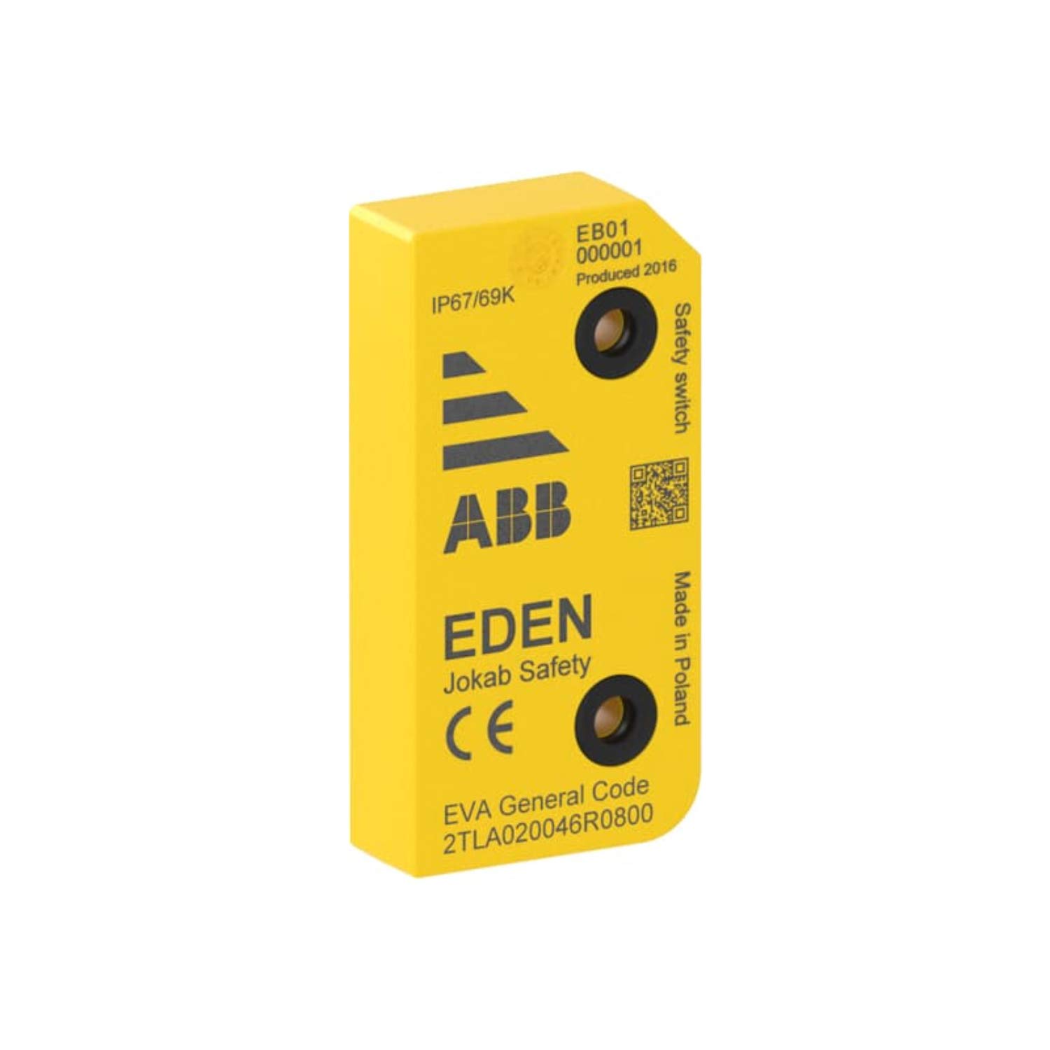 ABB Eva General Code, Eva Actuator with General Code, IP69K, Yellow, 4pcs (ABB2TLA020046R0800)