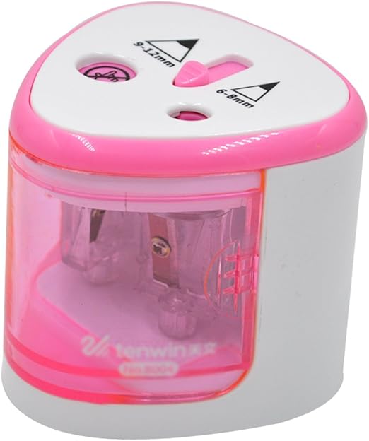Clara Two Holes Electric Battery Operated Pencil Sharpener Classroom Office