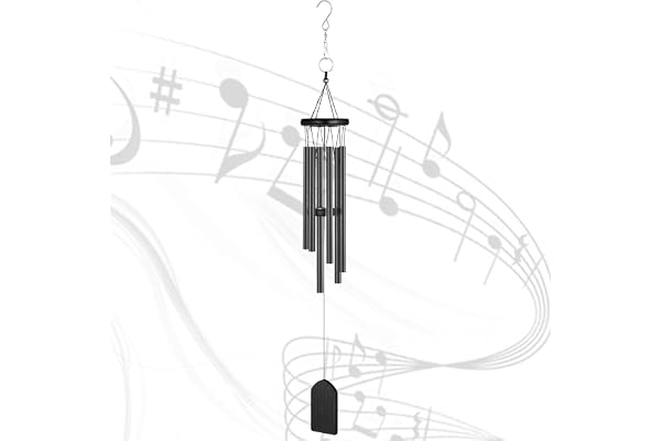 KIKISML Wind Chime, Classic Wind Chimes for Outdoor Indoor Decor Smooth Melodic Tones Chime for Garden Patio Balcony and Home