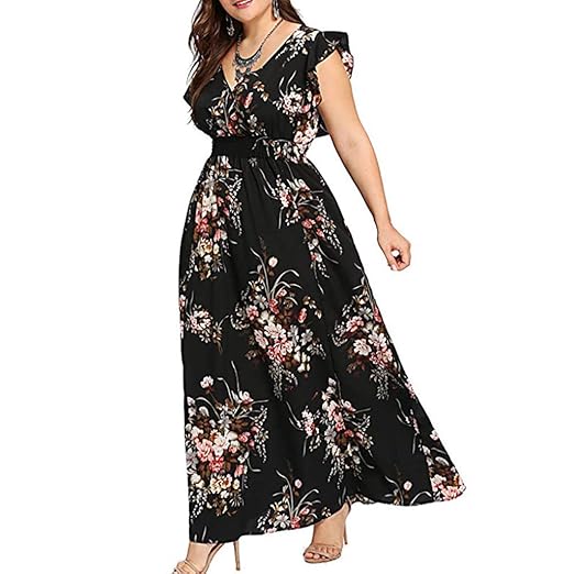 amazon plus size sun dresses