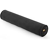 Ailuteie Body Pillow for Adults – Corduroy Long Round Bolster Pillow for Bed, Cuddle Pillow with Full Support for Side Sleepers & Restful Sleep,47 x 7.87 Inches,Lamp Black