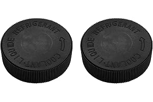 MLAHUIER 2PCS 21712-79900 Coolant Reservoir Cap, Engine Radiator Water Tank Caps Replacement, Auto Coolant Overflow Cap Compatible with Infiniti Nissan（Black)